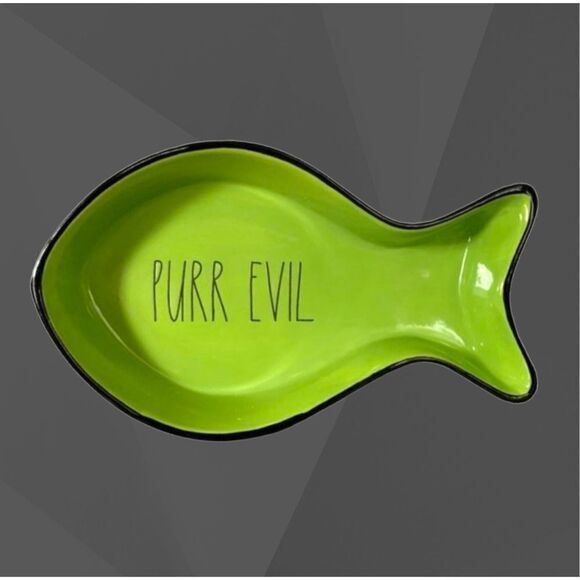 RAE DUNN Purr Evil Pet Bowl - Picture 1 of 3
